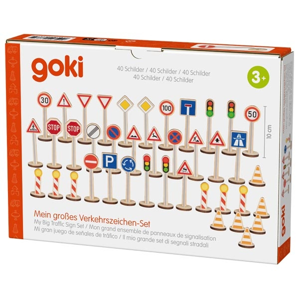 Goki 53761 - Mein großes Verkehrszeichen-Set