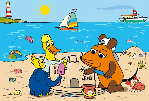 Schmidt-Spiele 56212 Kinderpuzzle Die Maus - Gute Freunde