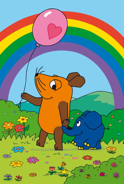 Schmidt-Spiele 56212 Kinderpuzzle Die Maus - Gute Freunde