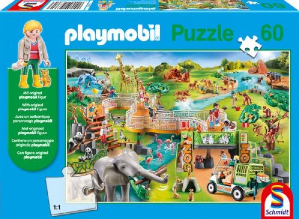 Schmidt-Spiele 56381 Kinderpuzzle - Playmobil: Zoo
