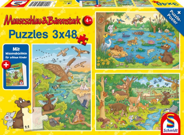 Schmidt-Spiele 56413 Kinderpuzzle - Reise in die Natur