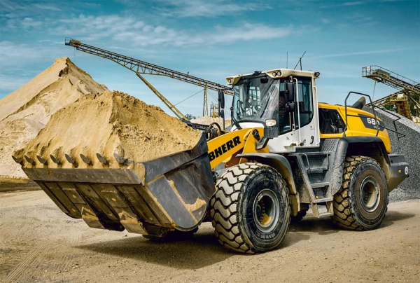 Schmidt-Spiele 56552 Kinderpuzzle - LIEBHERR: Radlader L580