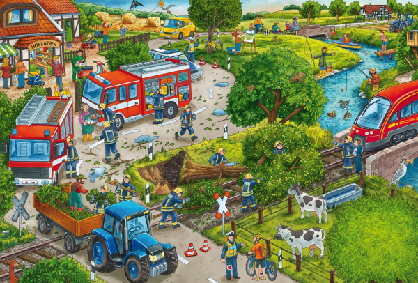 Schmidt-Spiele 56580 Kinderpuzzle - Feuerwehr