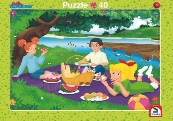 Schmidt-Spiele 56767 Plattenpuzzle 2 Stück - Bibi Blocksberg