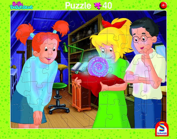 Schmidt-Spiele 56797 Plattenpuzzle 2 Stück - Bibi Blocksberg