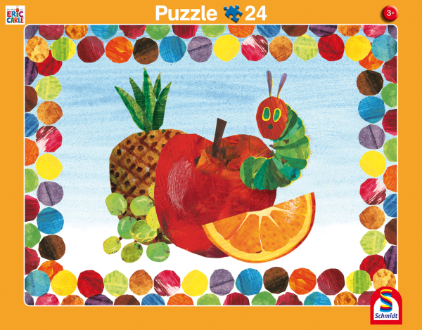 Schmidt-Spiele 56813 Rahmenpuzzle - Raupe Nimmersatt