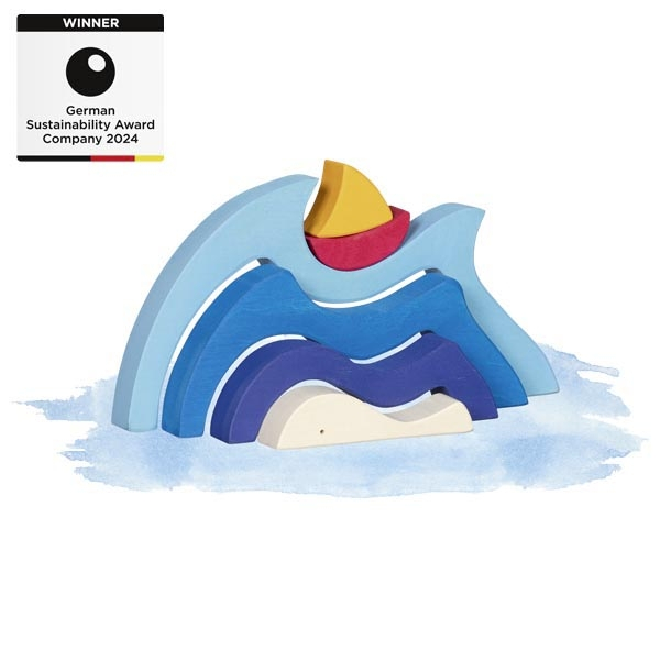 GOKI 58317 Bausteine - Mein Schifflein auf dem Meer