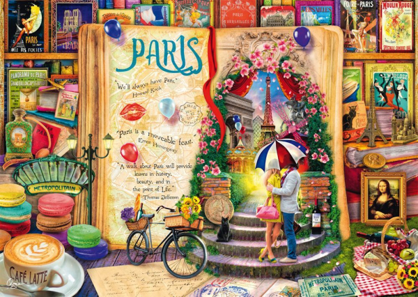 Schmidt-Spiele 58599 Puzzle Aimee Stewart: Erinnerungen an Paris