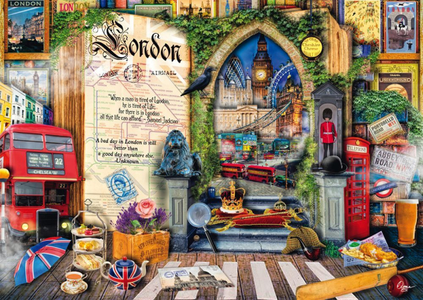 Schmidt-Spiele 58606 Puzzle Aimee Stewart: Erinnerungen an London