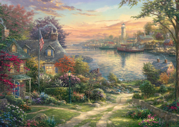 Schmidt-Spiele 58785 Thomas Kinkade Studios: Hafen in Neuengland