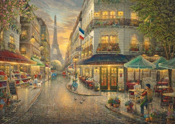 Schmidt-Spiele 59798 Holzpuzzle Thomas Kinkade - Malerisches Paris