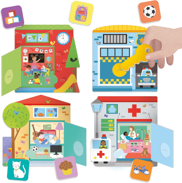 HEADU 60711 Montessori Lernspiel - Suchen, Öffnen und Finden