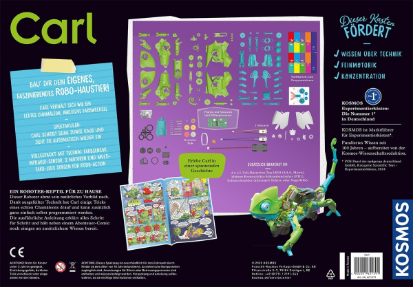 KOSMOS 621391 Experimentierkasten - Das Coding-Chamäeleon Carl