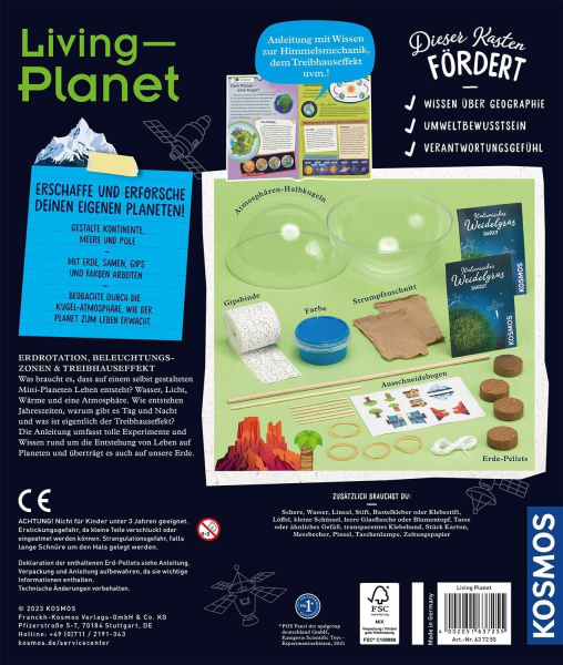 KOSMOS 637255 Experimentierkasten - Living-Planet