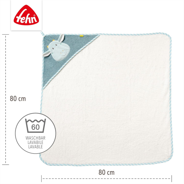 Fehn 65190 Kapuzenbadetuch - Drache
