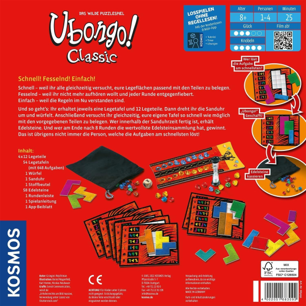 KOSMOS 683092 Familienspiel - Ubongo Classic
