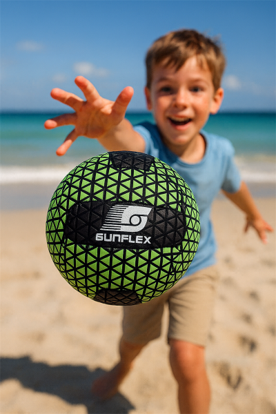 Sunflex 74100 BEACH- UND FUNBALL  - SIZE 2 NeoGrip NEONGREEN