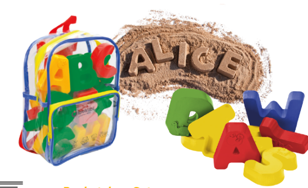 Spielstabil 7549 Sand-Set - Buchstaben 27tlg. im Matchsack