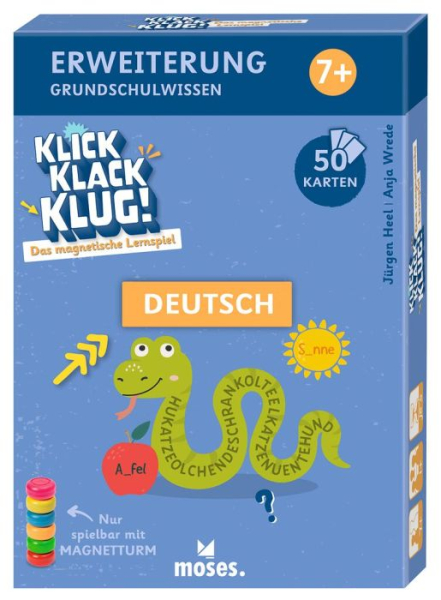 MOSES 90977 Klick Klack Klug Kartenset - Deutsch ab 7 Jahren
