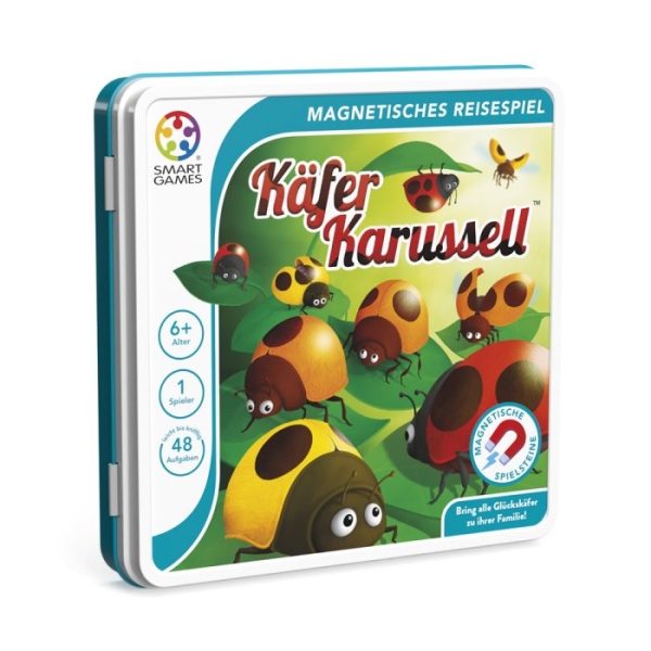 SMART GAMES SGT2004 Magnetisches Reisespiel - KÄFER KARUSSEL