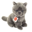 Teddy Hermann 91825 Kartäuser Katze - sitzend 20 cm